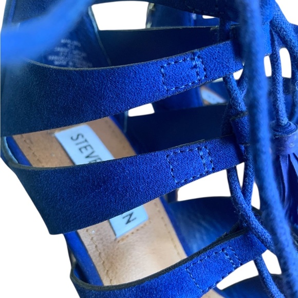 Steve Madden Royal Blue Suede Heels – Size 6.5 - Picture 4 of 5